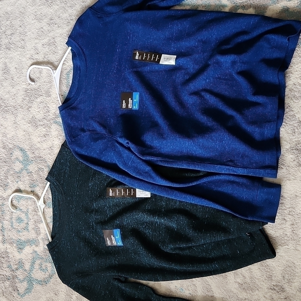 LOT 2 Urban Pipeline Boys Large Thermal Longsleeve Top Blue